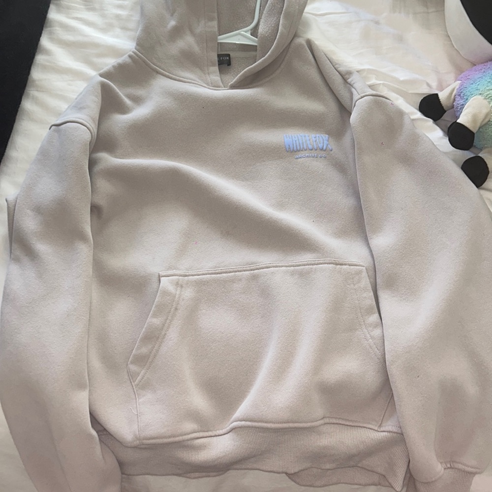White fox hoodie